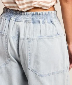 Jeans|Bottoms | Very J Barrel Chambray Pull On Jean Lt Indigo