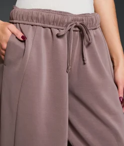 Buckle Black Barrel Leg Pant Deep Taupe Clearance