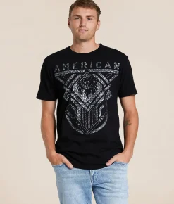 American Fighter Barton T-Shirt Black Discount