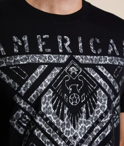 American Fighter Barton T-Shirt Black Discount