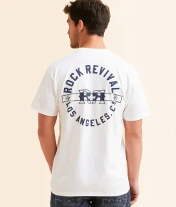 Graphic T-Shirts | Rock Revival Barton T-Shirt White