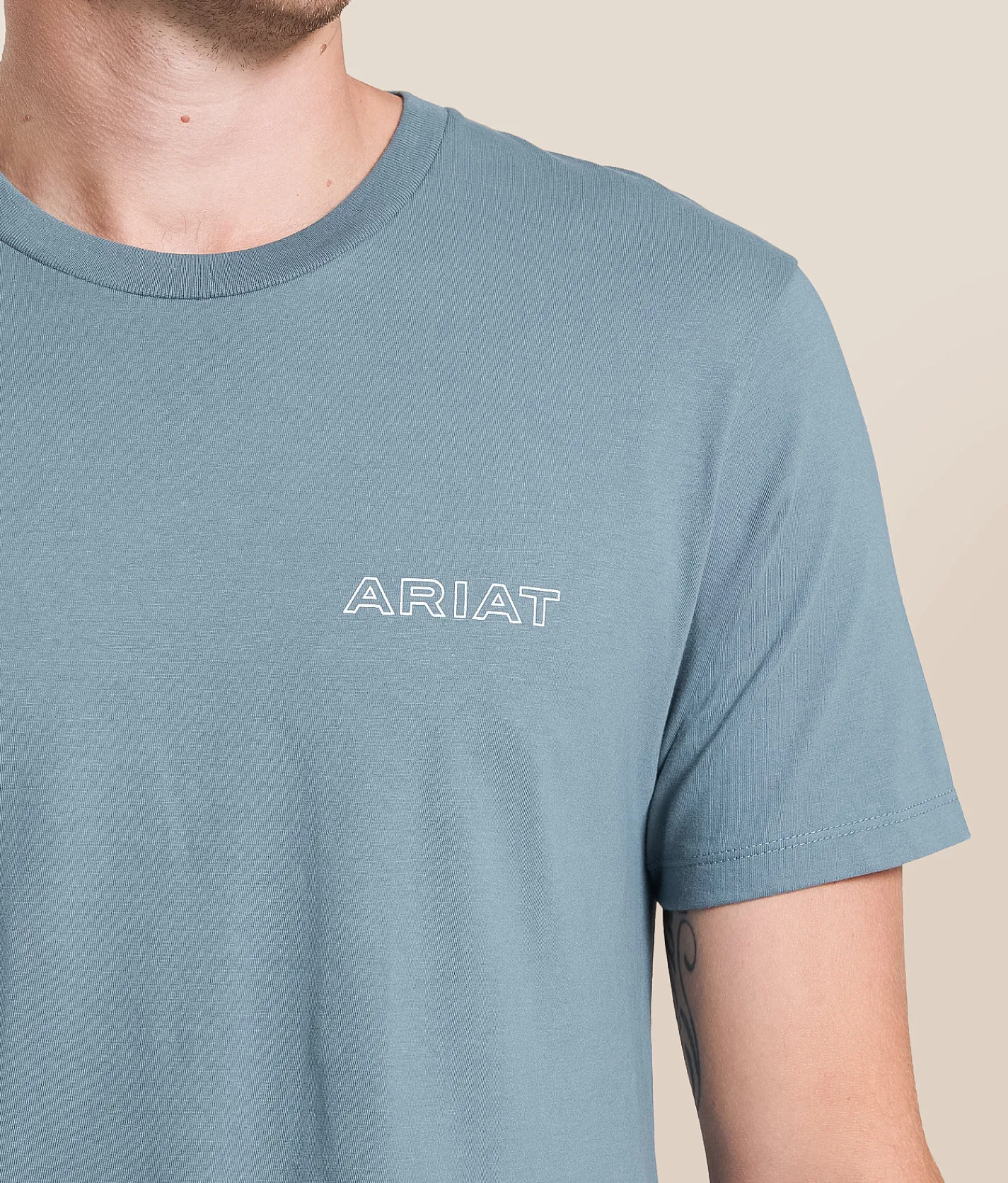 Ariat Basis Serape T-Shirt Light Denim Sale