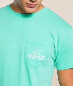 Fieldstone Bass Boat Speeding T-Shirt Biscay Green Online