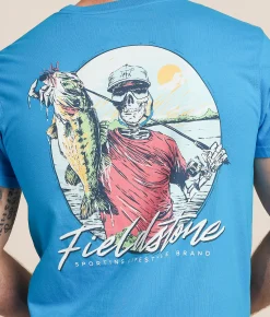 Fieldstone Bass Fisherman T-Shirt Royal Caribe Best