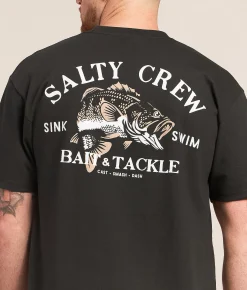 Tops|Graphic T-Shirts | Salty Crew Bass Man T-Shirt Vintage Black