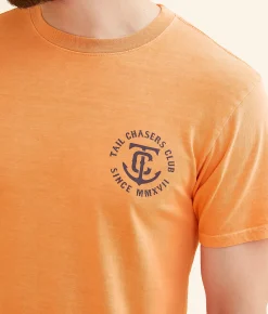 Tail Chasers Club Bass T-Shirt Florida Keys Pigment Dye Hot