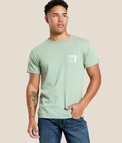 Roost Waterfowl Camo Shield T-Shirt Bay Hot