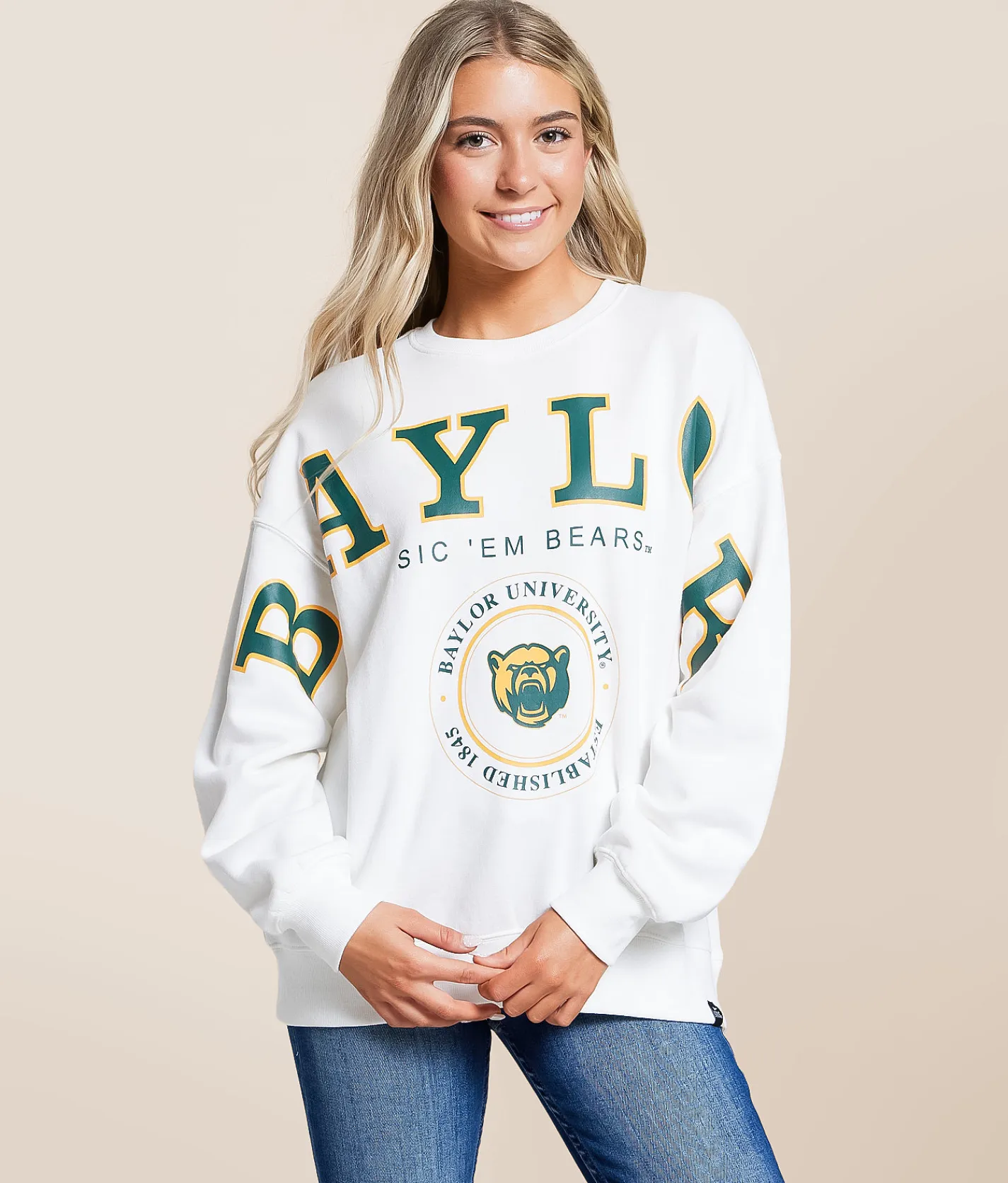 Tops | Gameday SOCIAL® Baylor Bears Pullover White