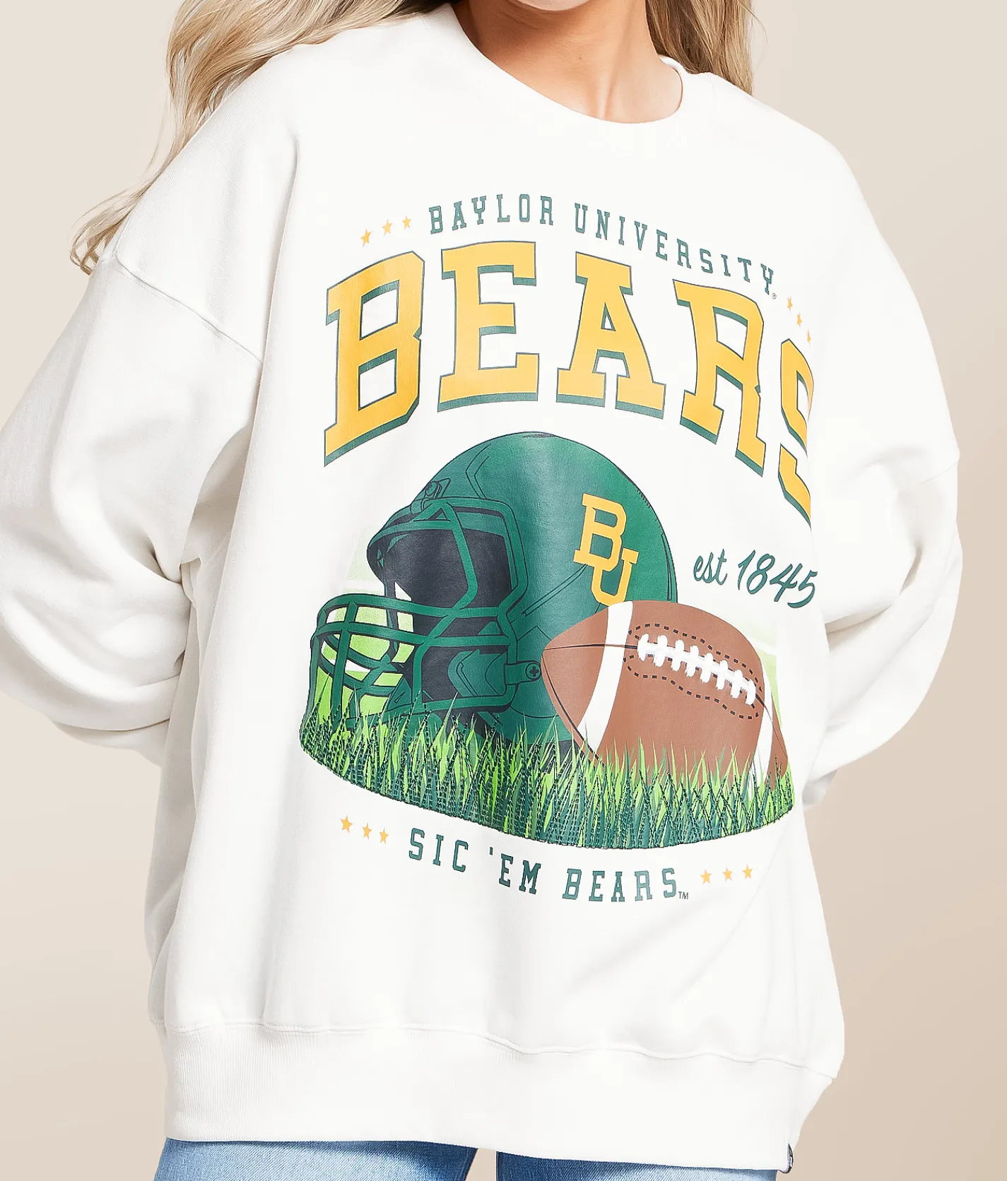 Tops | Gameday SOCIAL® Baylor Bears Pullover White
