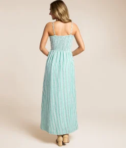 Z Supply Bayside Striped Midi Dress La Palma