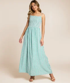 Z Supply Bayside Striped Midi Dress La Palma