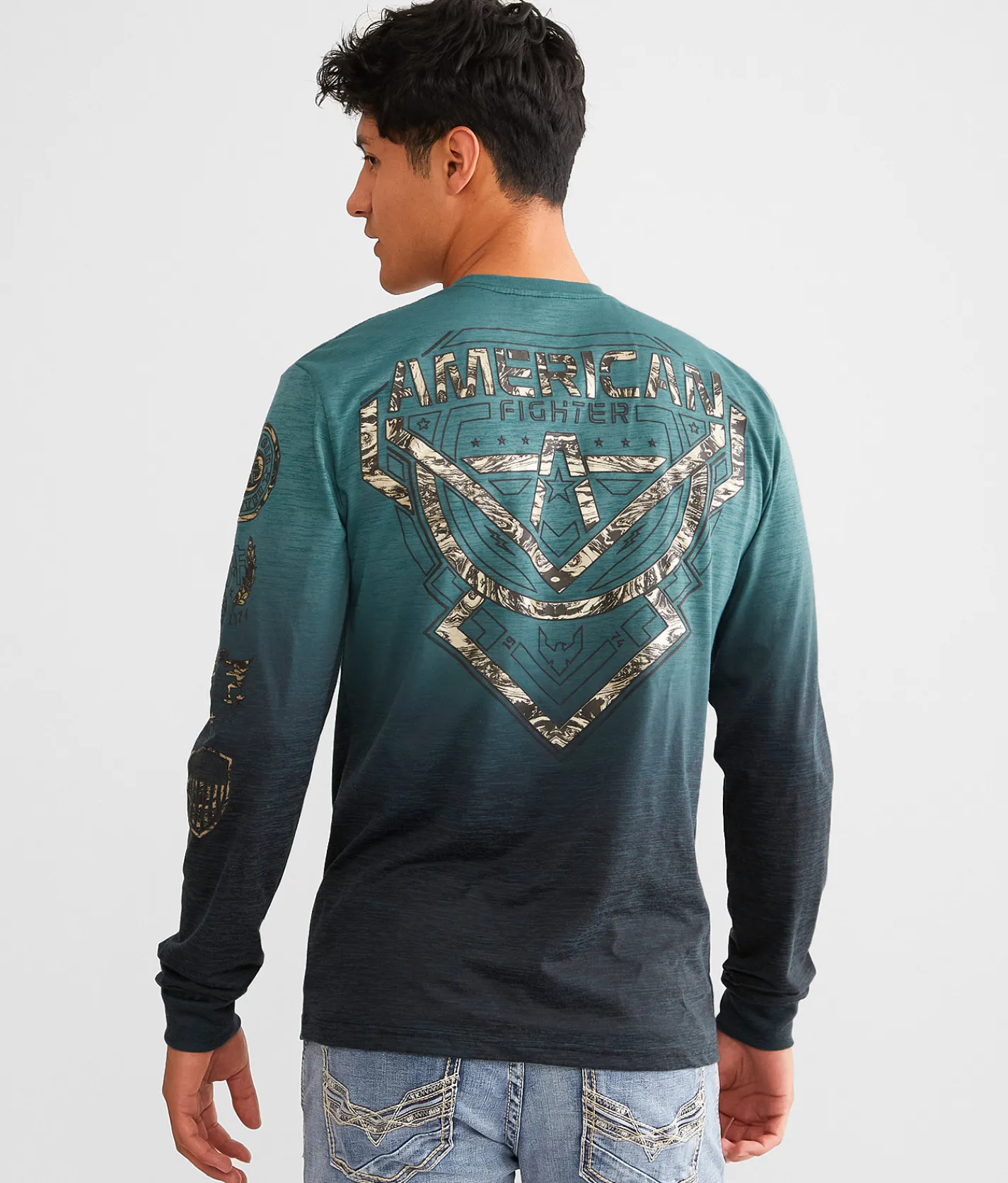 Graphic T-Shirts | American Fighter Bay View T-Shirt Sea Pine June Bug