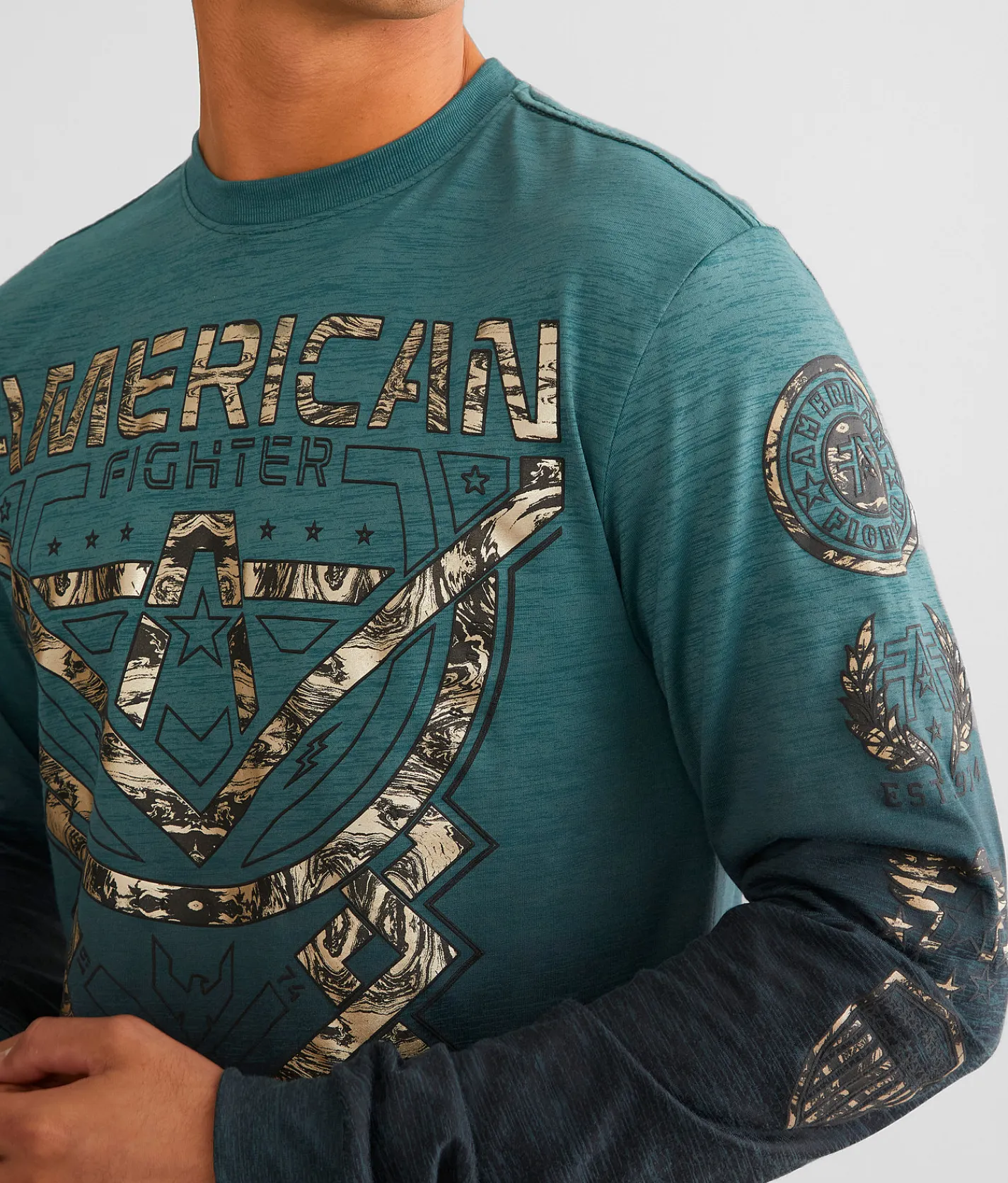 Graphic T-Shirts | American Fighter Bay View T-Shirt Sea Pine June Bug