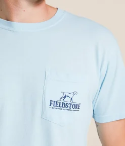Tops|Graphic T-Shirts | Fieldstone Beach Bum T-Shirt Chambray
