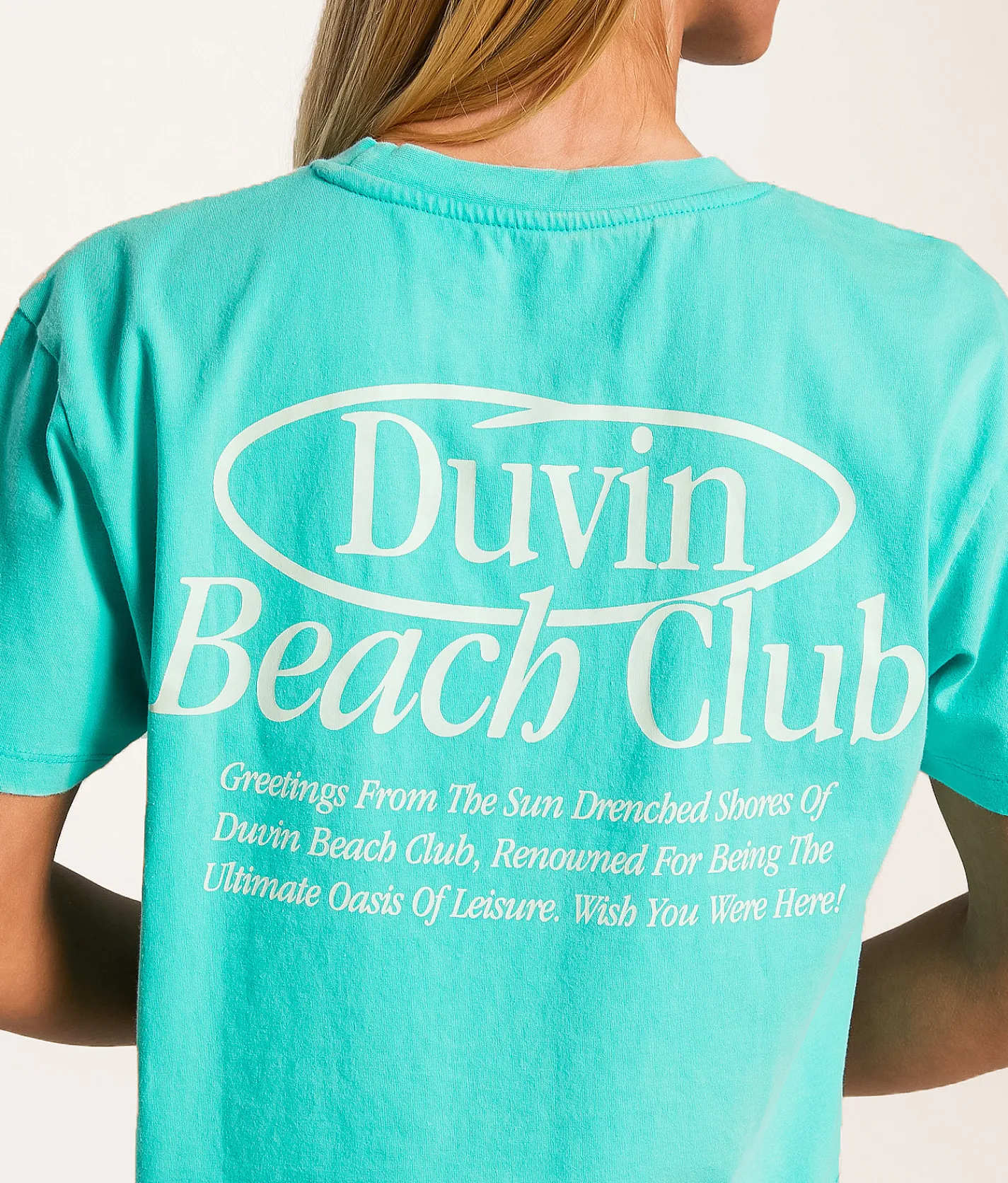 Tops | Duvin Beach Club Cropped T-Shirt Marine
