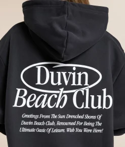Duvin Beach Club Hooded Sweatshirt Black Online