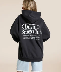 Duvin Beach Club Hooded Sweatshirt Black Online