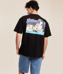 Tops|Graphic T-Shirts | Sullen Beach Club T-Shirt Jet Black