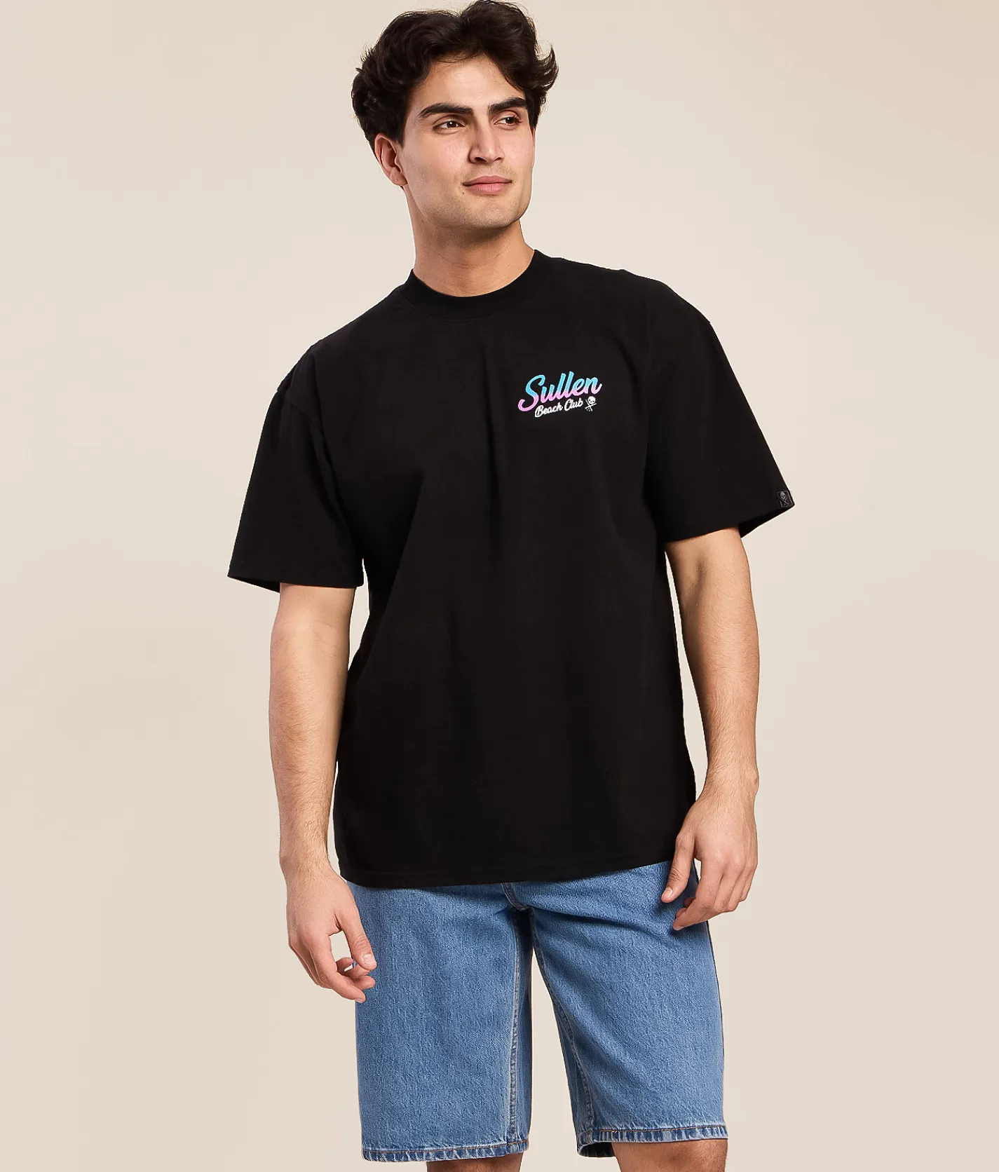 Tops|Graphic T-Shirts | Sullen Beach Club T-Shirt Jet Black