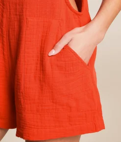 Billabong Beach Crush Overall Red Aloha Clearance