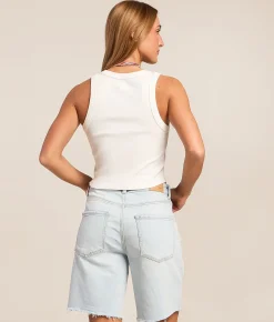 Tops | Billabong Beach Paradise Cropped Tank Top Salt Crystal