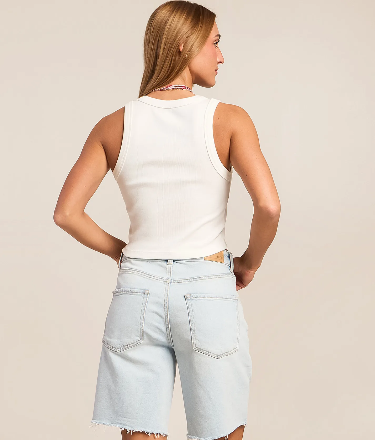 Tops | Billabong Beach Paradise Cropped Tank Top Salt Crystal