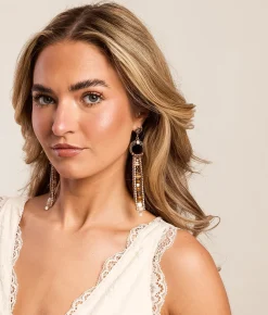 Accessories | Sterling & Stitch Beaded Fringe Earring Gold