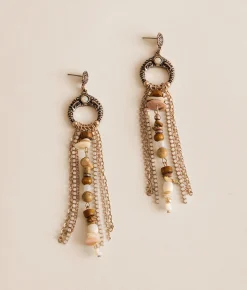 Accessories | Sterling & Stitch Beaded Fringe Earring Gold