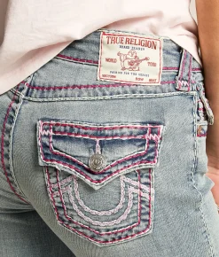 True Religion Becca Boot Stretch Jean California Poppy Hot