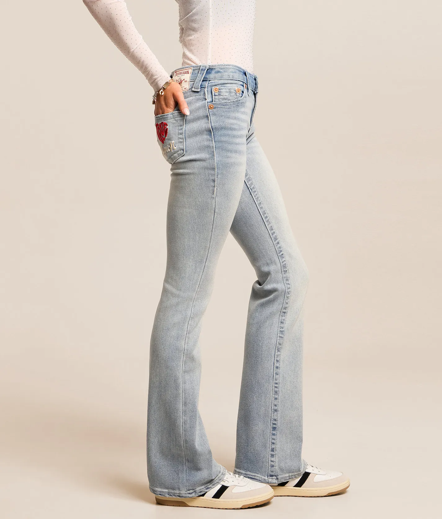 Bottoms | True Religion Becca Boot Stretch Jean Light Wash