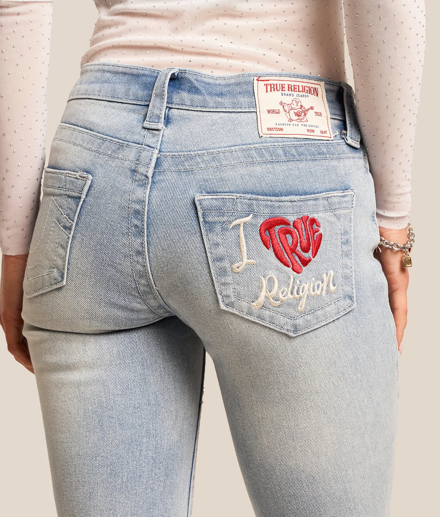 Bottoms | True Religion Becca Boot Stretch Jean Light Wash