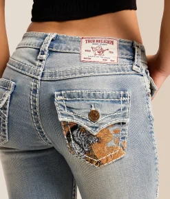 True Religion Becca Mid-Rise Boot Stretch Jean Faded Heat
