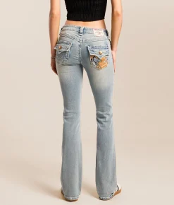 True Religion Becca Mid-Rise Boot Stretch Jean Faded Heat