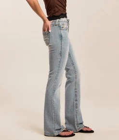 True Religion Becca Rhinestone Boot Stretch Jean Glitter Dust Discount