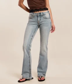 True Religion Becca Rhinestone Boot Stretch Jean Glitter Dust Discount