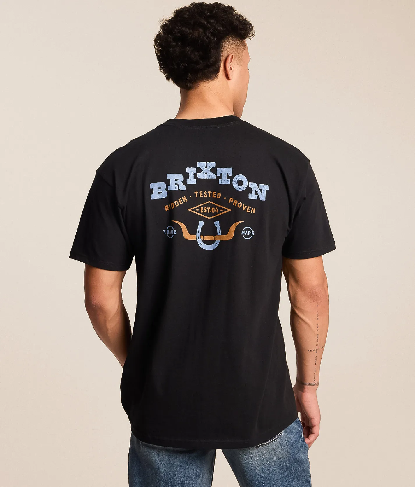 Tops|Graphic T-Shirts | Brixton Beekman T-Shirt Black