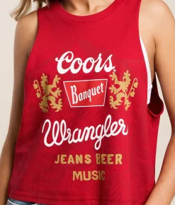 Wrangler® x Coors® Beer Music Tank Top Chili Pepper Discount