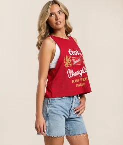 Wrangler® x Coors® Beer Music Tank Top Chili Pepper Discount