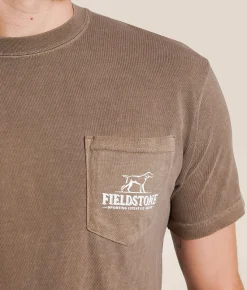 Fieldstone Beer Retriever T-Shirt Espresso Clearance
