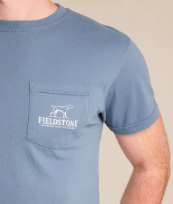 Tops|Graphic T-Shirts | Fieldstone Beer Tap T-Shirt Blue Jean