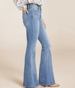 Jeans|Bottoms | VERVET by Flying Monkey Bella High Rise Flare Stretch Jean Just Fine