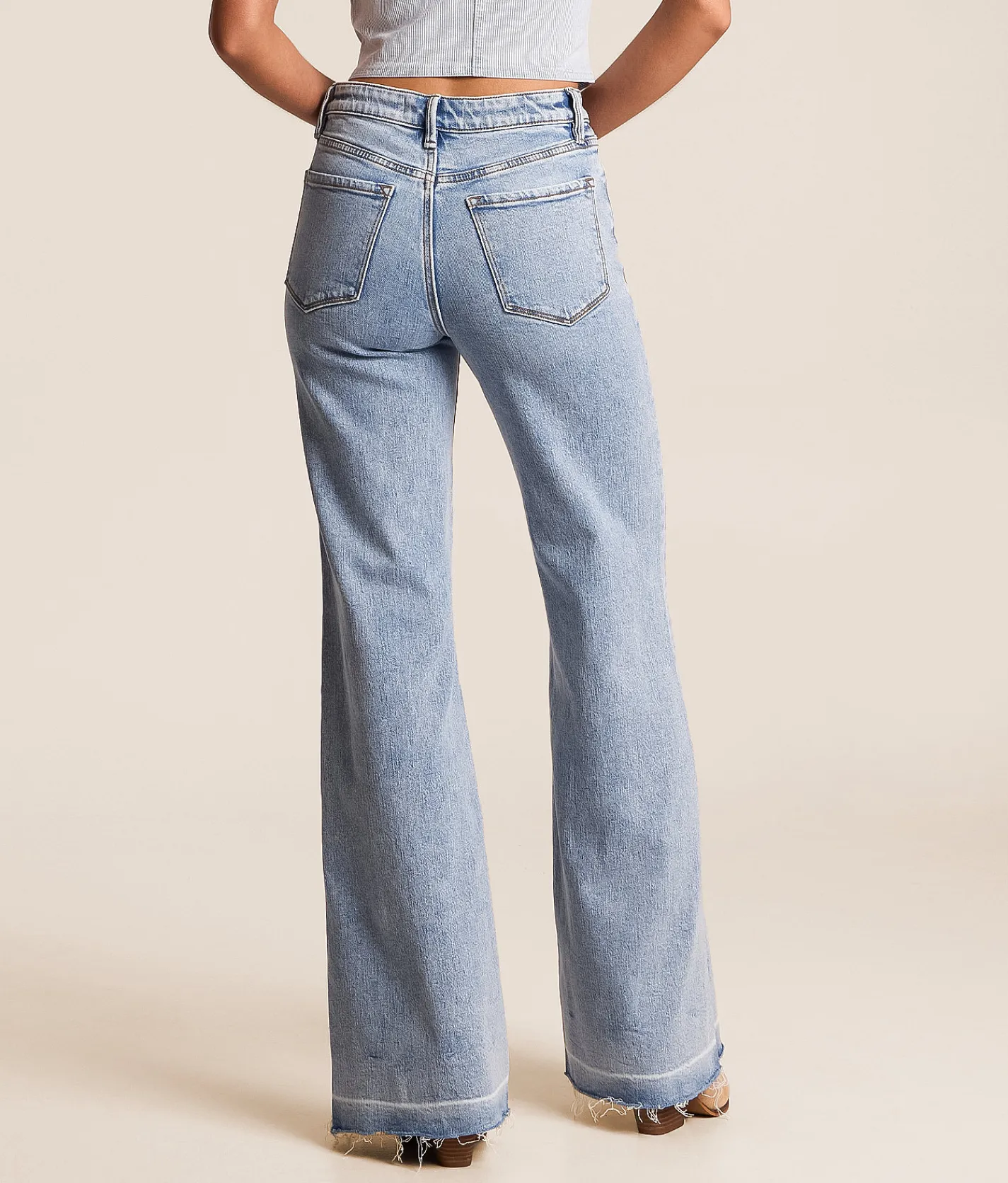 VERVET by Flying Monkey Bella High Rise Flare Stretch Jean Fun Loving Best
