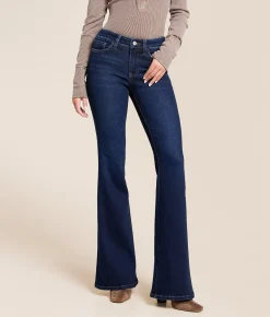 Jeans | VERVET by Flying Monkey Bella Mid-Rise Flare Stretch Jean We Found Love