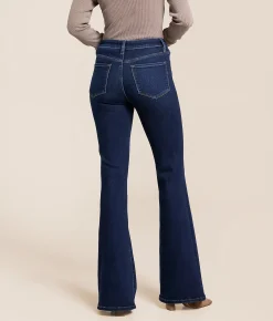 VERVET by Flying Monkey Bella Mid-Rise Flare Stretch Jean We Found Love Discount