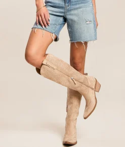 Mi.iM Belle Tall Western Boot Khaki Hot