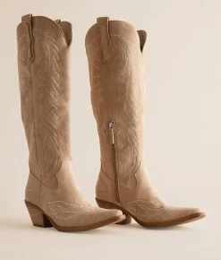 Mi.iM Belle Tall Western Boot Khaki Hot