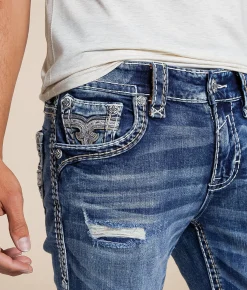 Rock Revival Benjamin Slim Straight Stretch Jean Benjamin SJ202 New