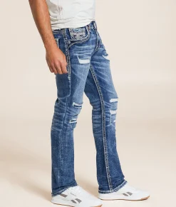 Jeans | Rock Revival Benjamin Slim Straight Stretch Jean Benjamin SJ202