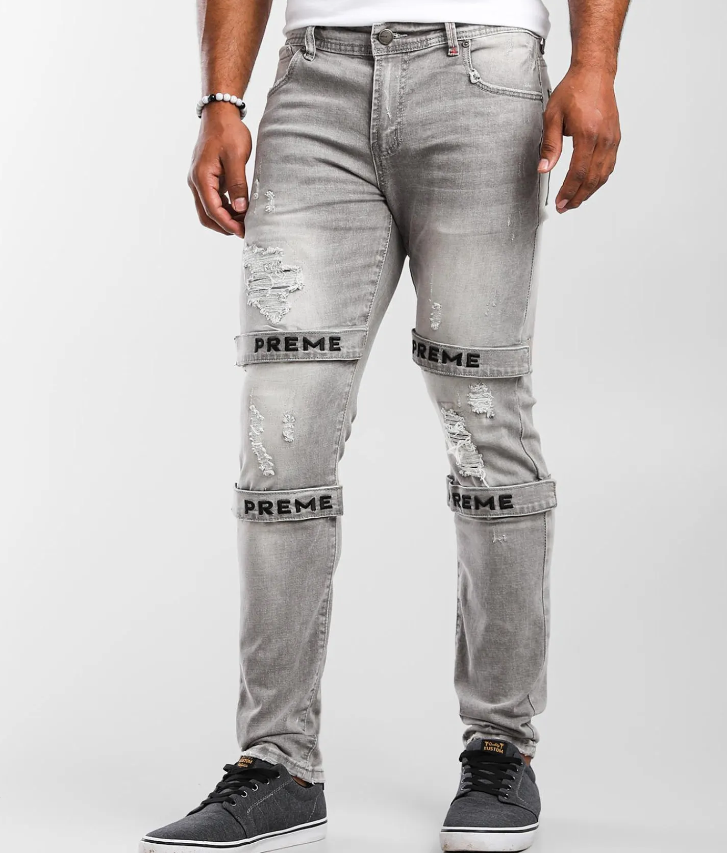 Sale Jeans|Bottoms | PREME Berlin Skinny Stretch Jean Berlin Grey