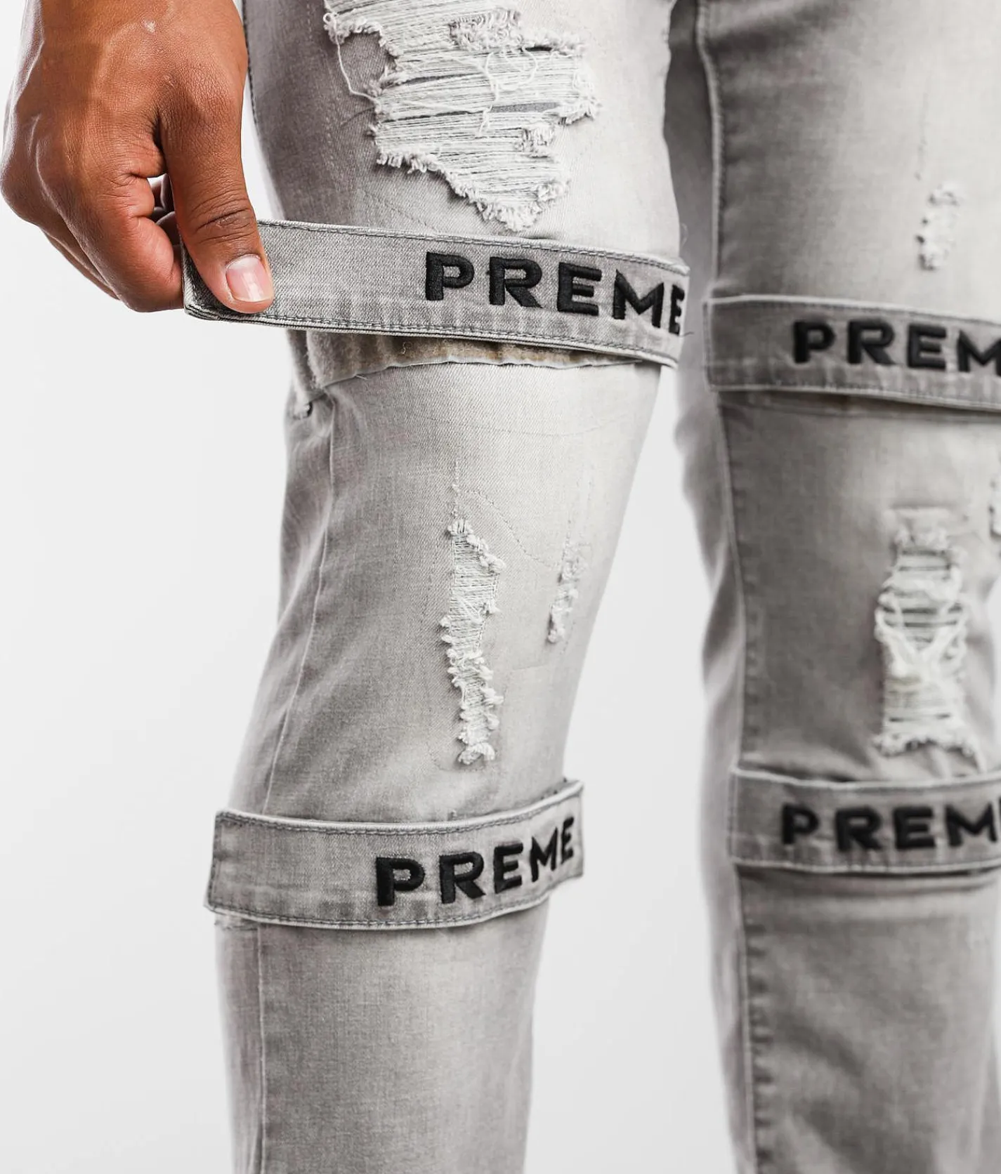 Sale Jeans|Bottoms | PREME Berlin Skinny Stretch Jean Berlin Grey